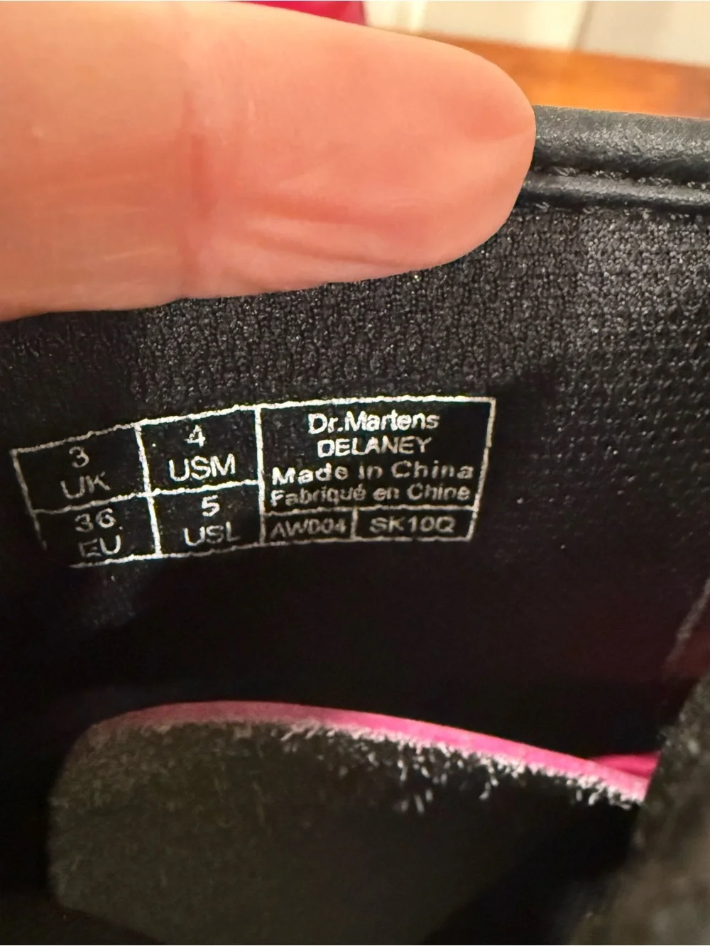 Dr Marten Delaney Hot Pink Patent Leather Boots